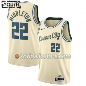 Milwaukee Bucks Khris Middleton 22 Nike 2019-2020 City Edition Lasten Pelipaidat Swingman